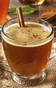 HOT BUTTERED BOURBON or RUM